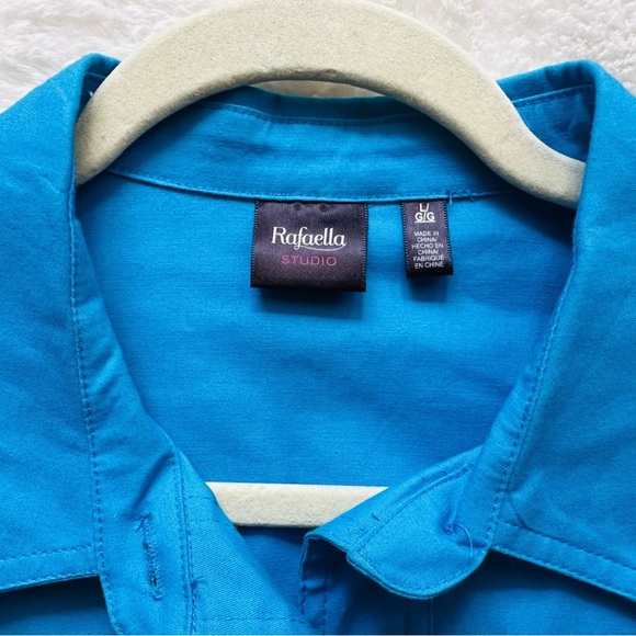 RaFaella Jacket with Gold Buttons and Pockets Size Large - Picture 2 of 5